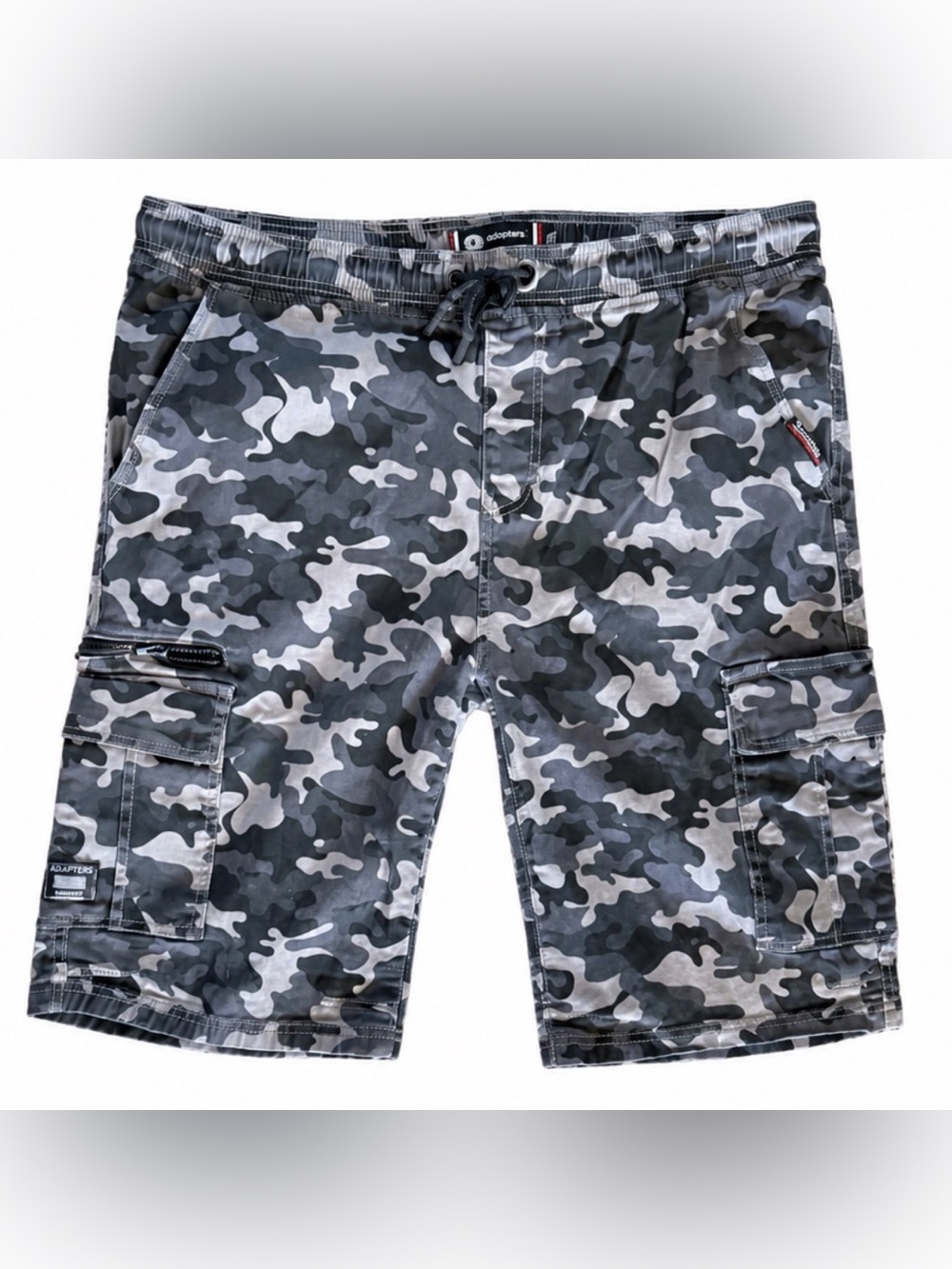 Akademiks Gray Camo Cargo Shorts